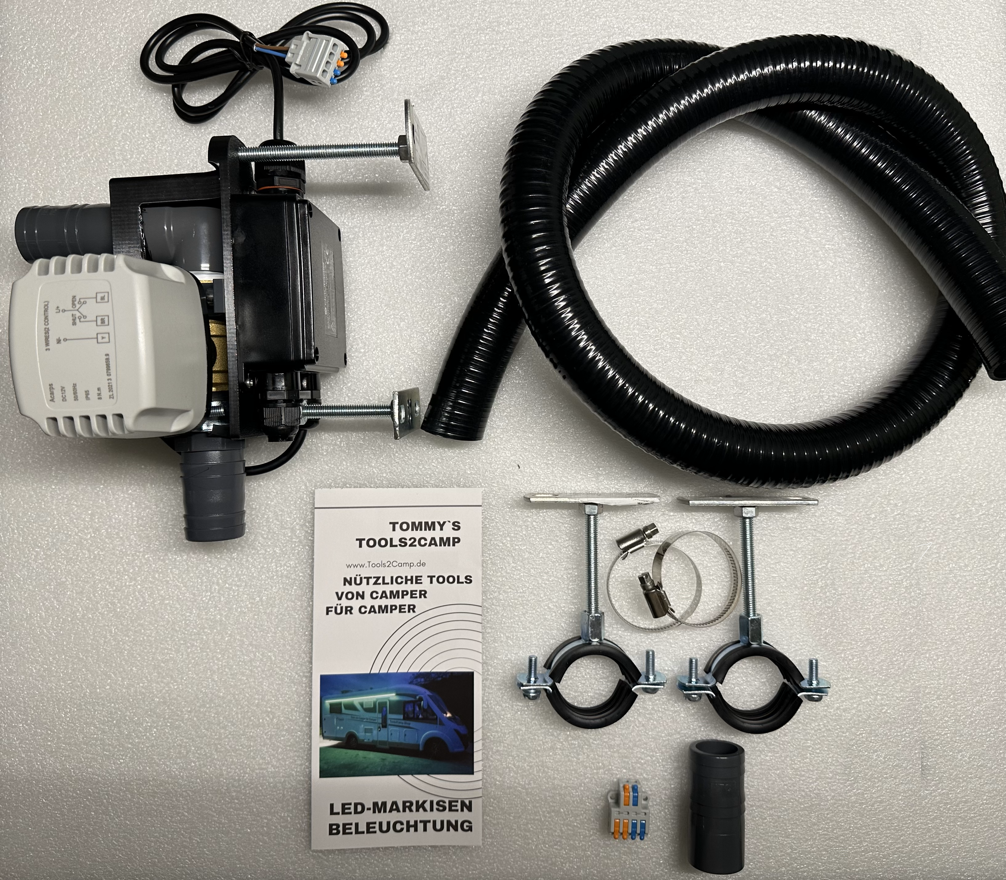 Elektrischer Grauwasserablauf incl. Kamera u. ZubehörTommy's Tools2Camp®