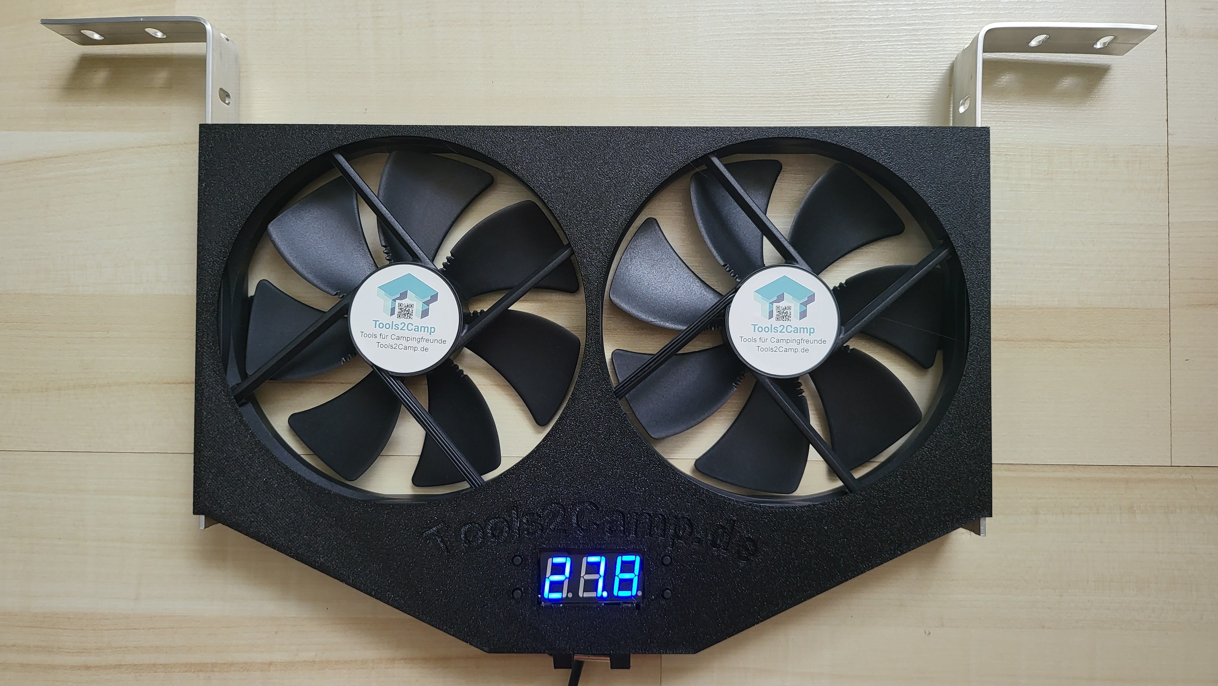 Extrem leiser, verbesserter Doppellüfter-DIY-Bausatz "Cool4Food-TSS" (140mm Titan Lüfter)Tommy's Tools2Camp®